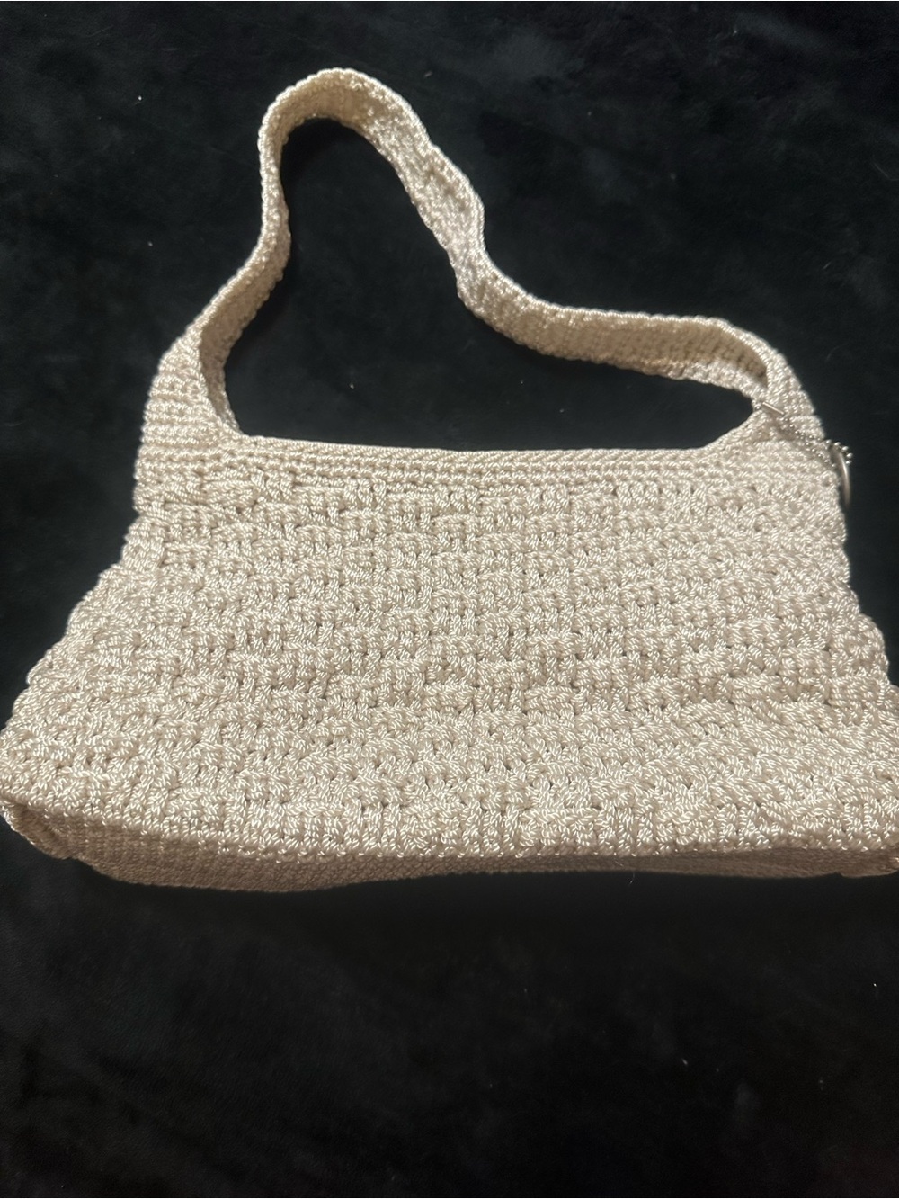 Cream Crochet THE SAK Shoulder Bag - Lightweight Knit Tote
